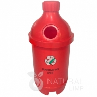 Coletor de garrafa pet  200 litros  | Natural Limp