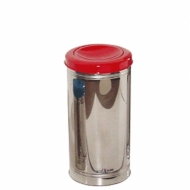 Lixeira inox com tampa inox flip-top colorida - 50 litros | Natural Limp